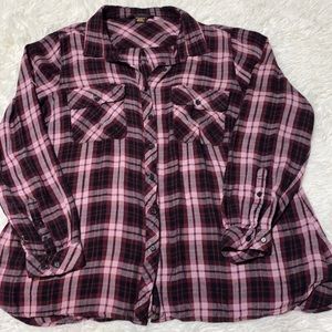Love and Legend Plaid Button Down Shirt